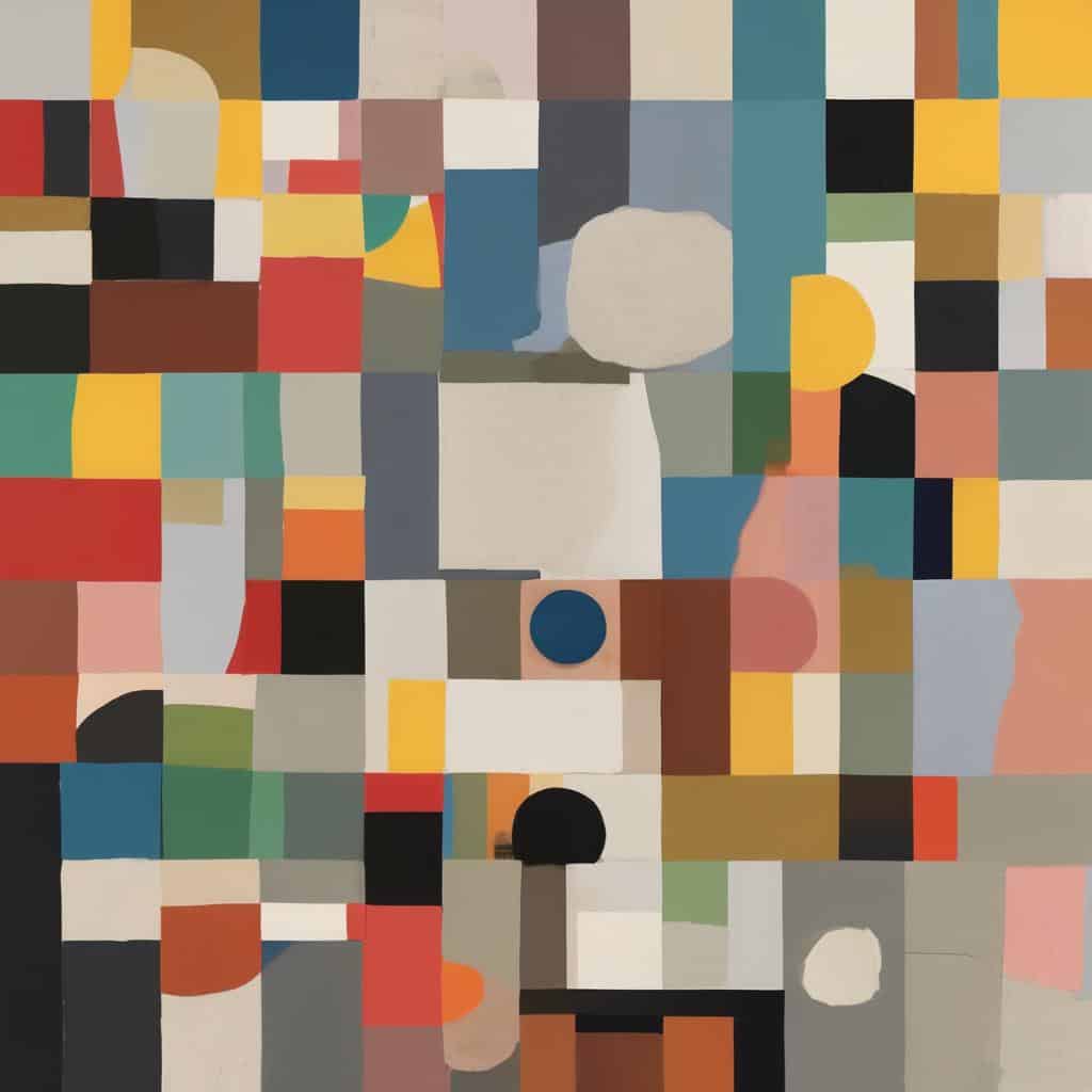 Ζωγραφική αφηρημένος πίνακας με πλούσια χρήση χρωμάτων και υλικών, πειραματισμός καλλιτεχνών με διάφορα υλικά σε σύγχρονη τέχνη.